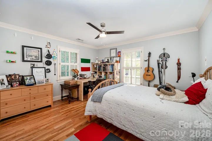 There are FOUR bedrooms on the second floor, all with lovely shutters,...