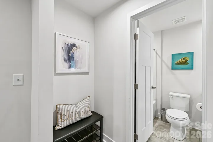 Drop zone area and Full Bath Downstairs