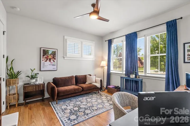 A 2nd main level bedroom can also act as a flex space that adapts to your day... reading nook, sitting room, or quiet retreat.