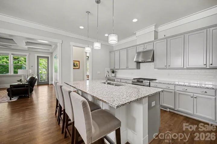 Granite countertops, subway tile backsplash, designer lighting and so much more!