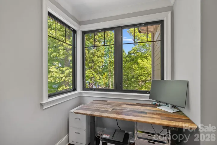 Office area off the kitchen with a spectacular view 