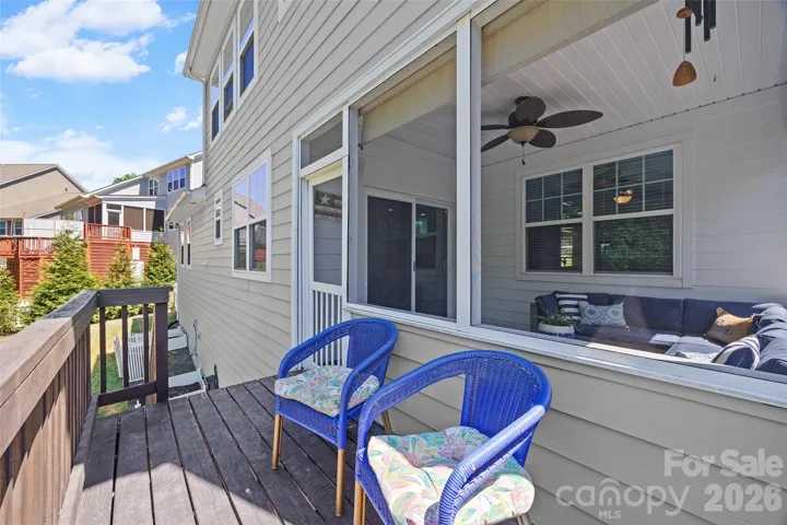 Outdoor deck area