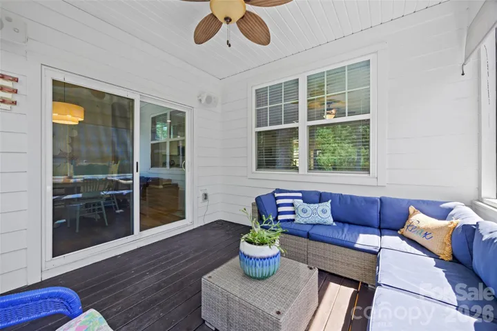 Screened back patio 