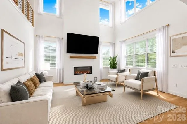 Virtually Staged Open Floorplan
