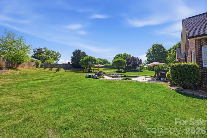 Huge Back Yard with Separate Partially Fenced Area in the Back Corner