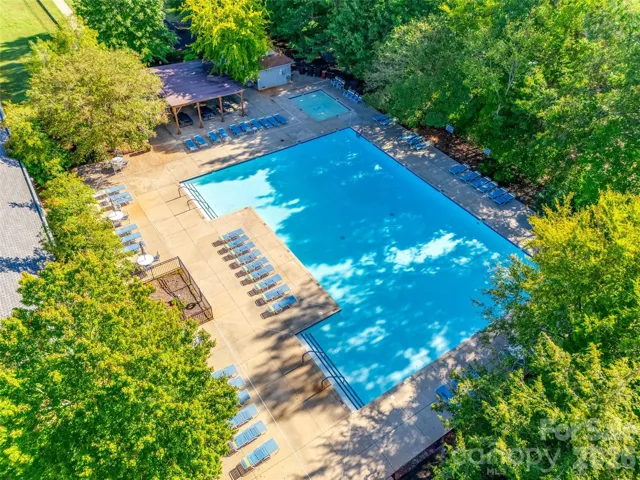 Aerial View of Community Pool