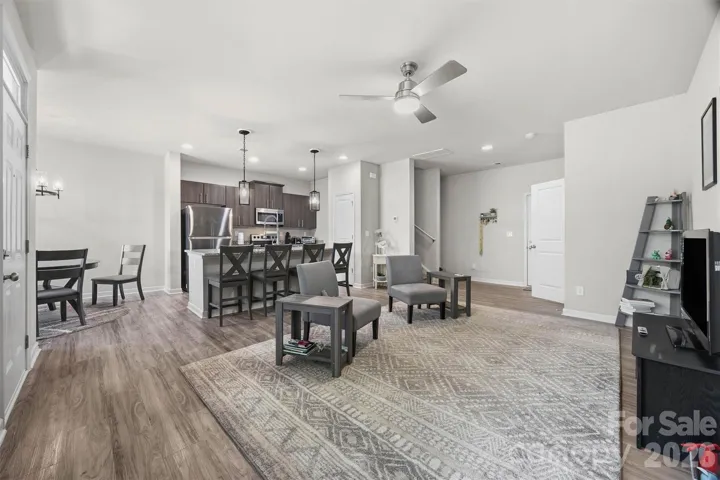 Family Room and Kitchen Open Floorplan