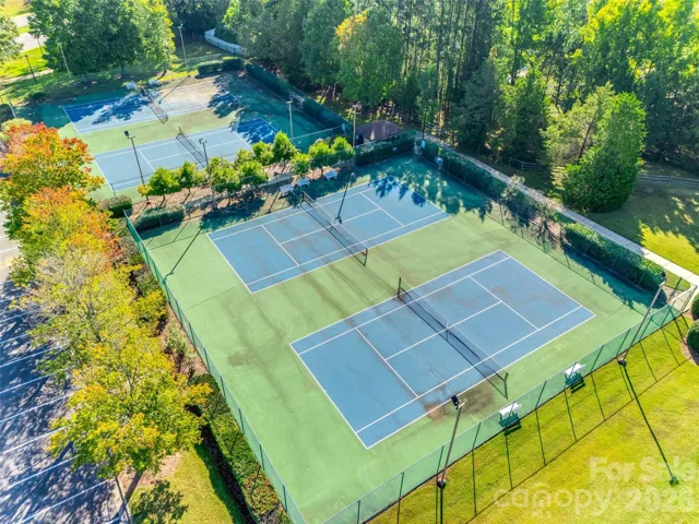 Aerial View of Community Tennis