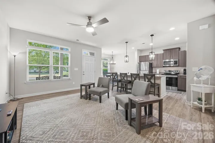 Family Room and Kitchen Open Floorplan