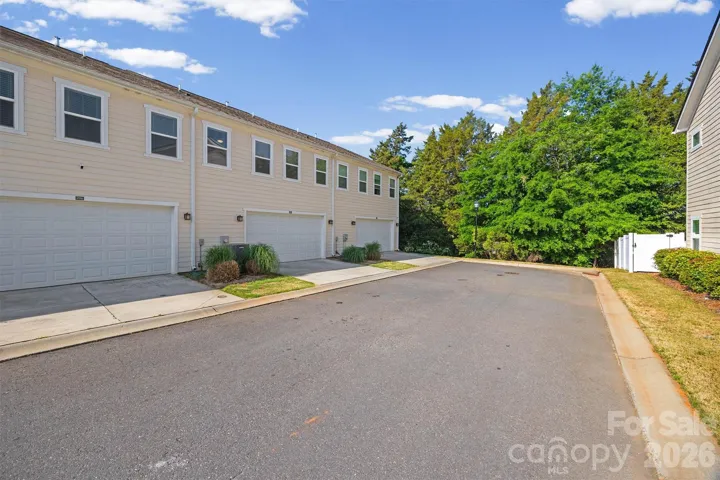 Back of Townhome (Driveway for Parking)