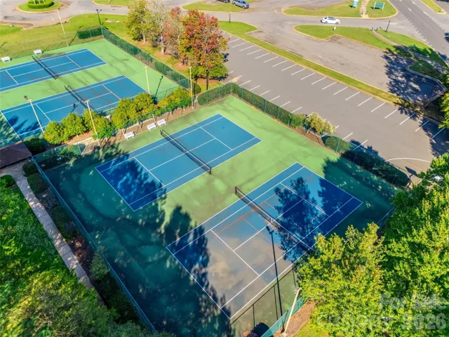 Aerial View of Community Tennis 