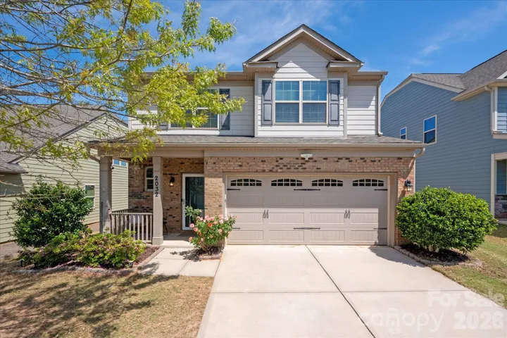 Brick Elevation + Hardie Board Siding