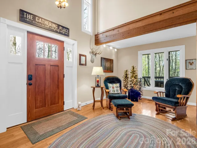 Front Door opens to cozy living room