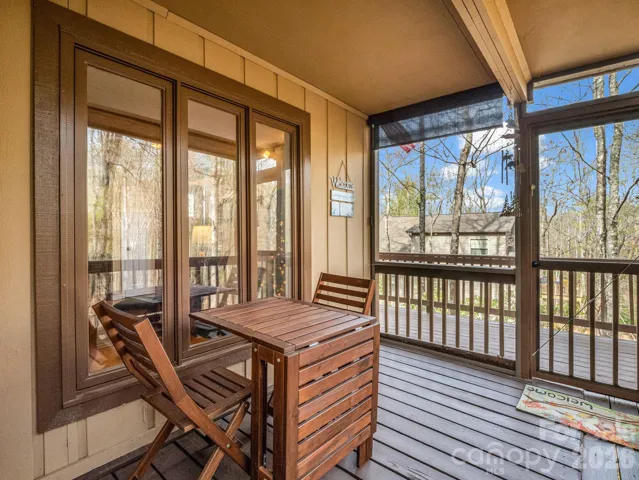Screened in porch off the Main Level