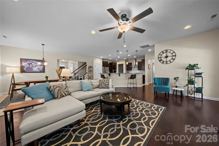 Open Dining/Living/Kitchen