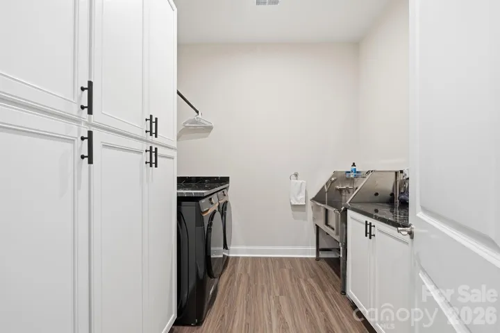 Laundry Room Featuring Dog Wash Station