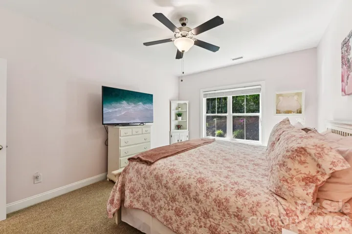 Bedroom 2 with view of back yard.