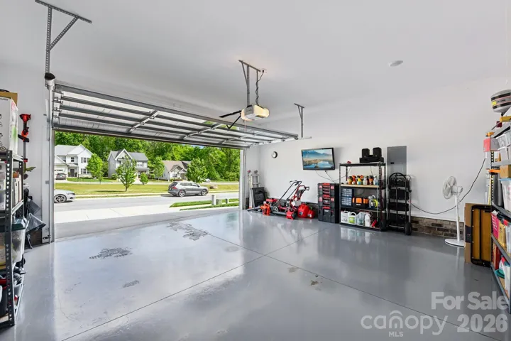 Epoxy finish on garage floor