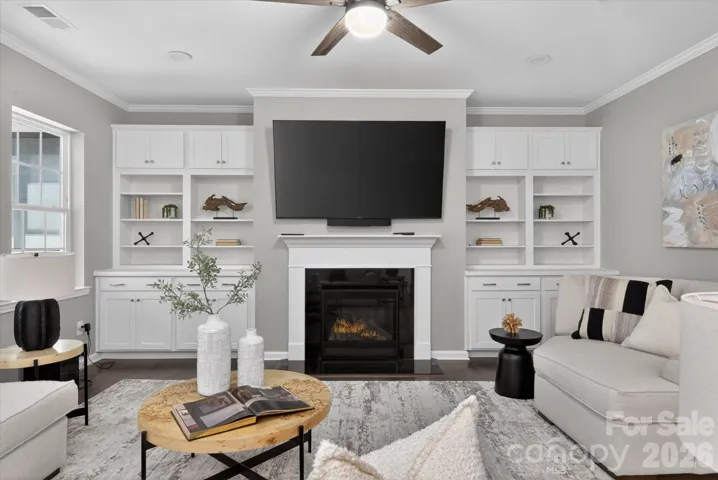 Gas Fireplace w/ Built-ins