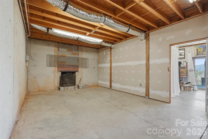 Basement Area w/Fireplace