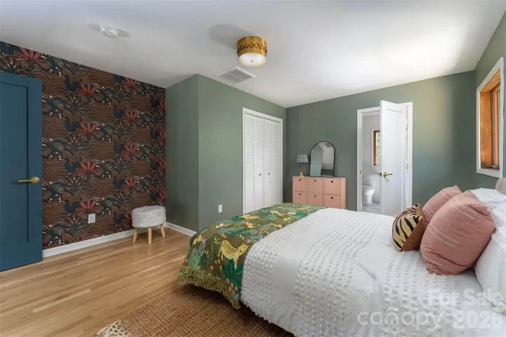 2nd bedroom, attic access in closet