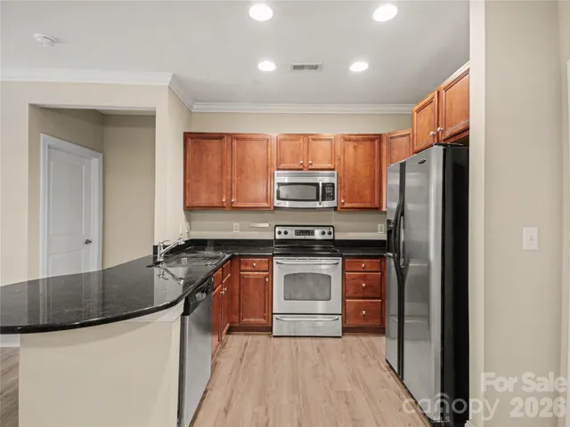 Kitchen is on the right hand side when you walk in front door