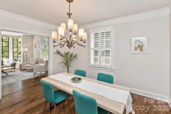 Living room leads to formal dining 