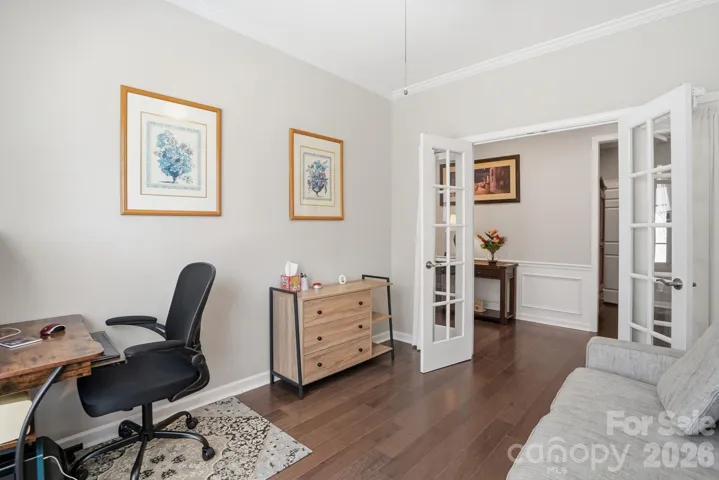 Office/flex space with french doors