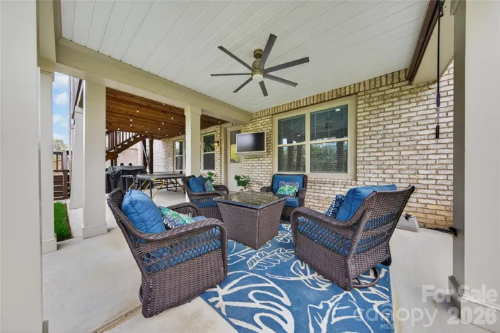 Basement Patio Lounge Area