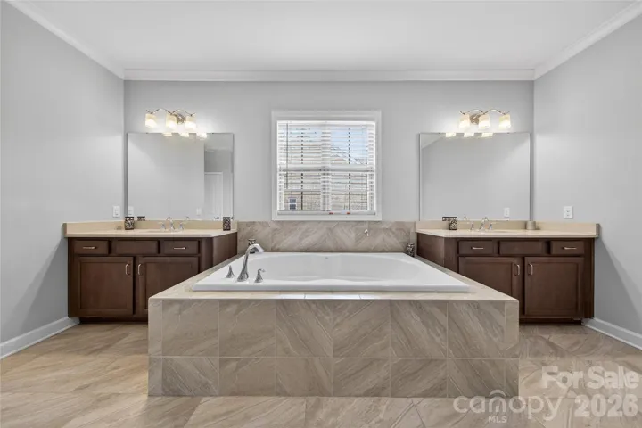 Separate Vanities & Garden Tub
