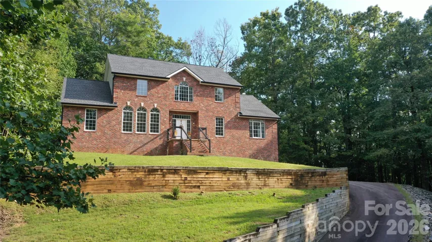 Beautiful home on a hillside.