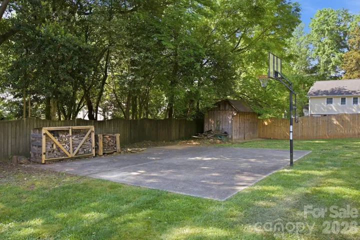 Fully fenced yard