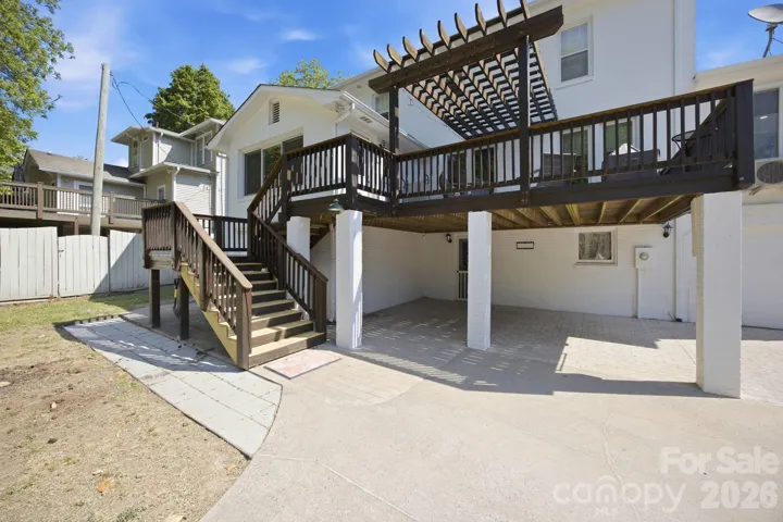 Deck and covered parking