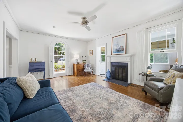 Stunning fireplace and views of Union Street
