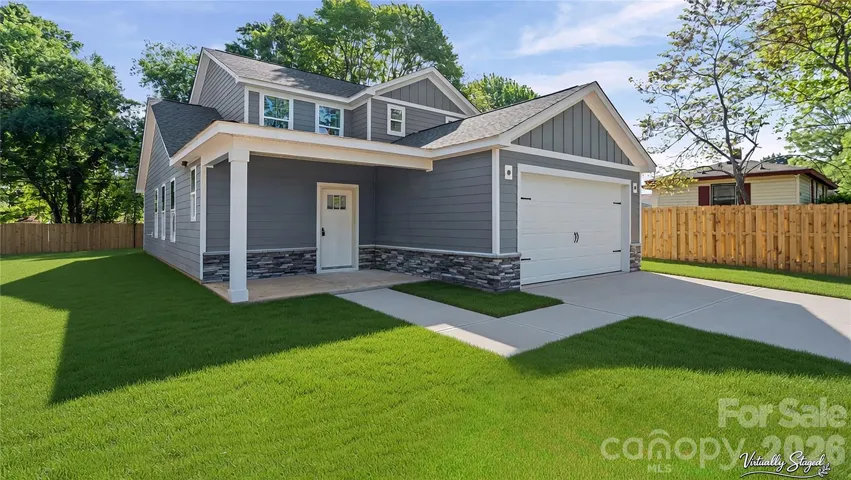Driveway & Lawn Virtually Staged
