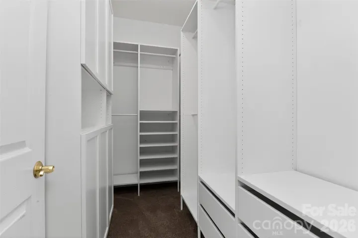 Primary closet