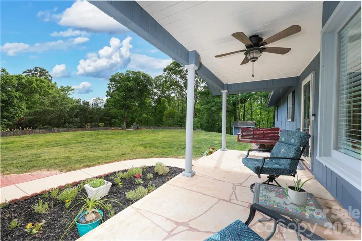 Walkway to covered front porch