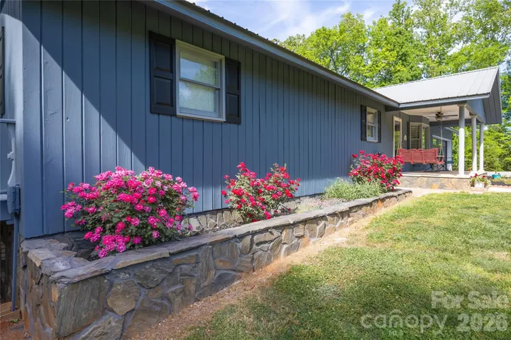 Flower beds in front yard