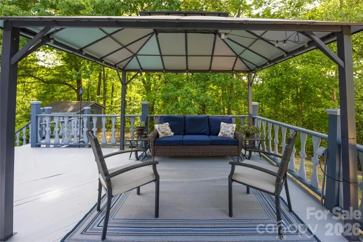 Gazebo on deck