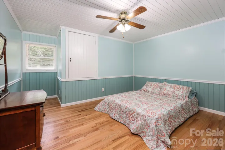 2nd bedroom with hardwood floors