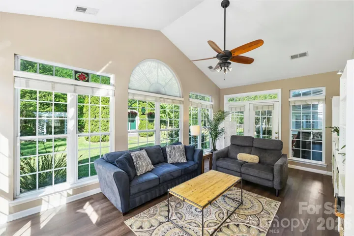 Family Room with natural light 