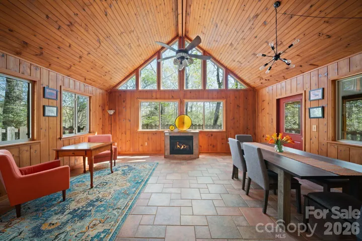 Beautifully crafted family room just off the living room