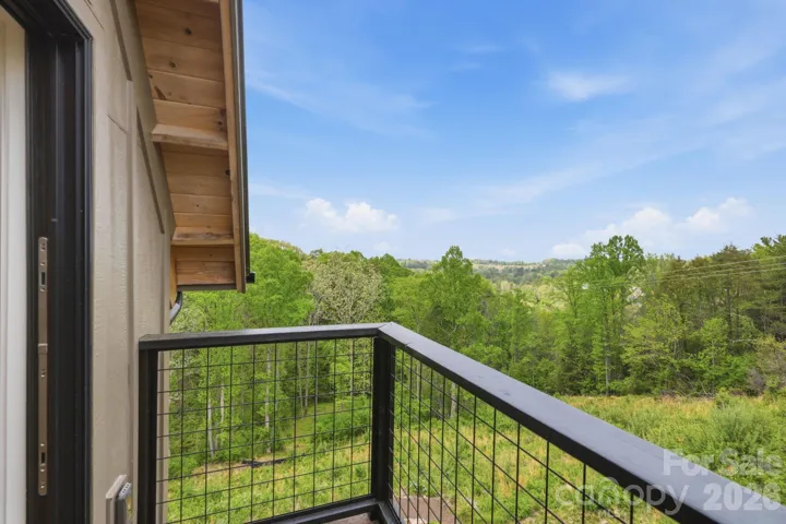 Balcony off upstairs den