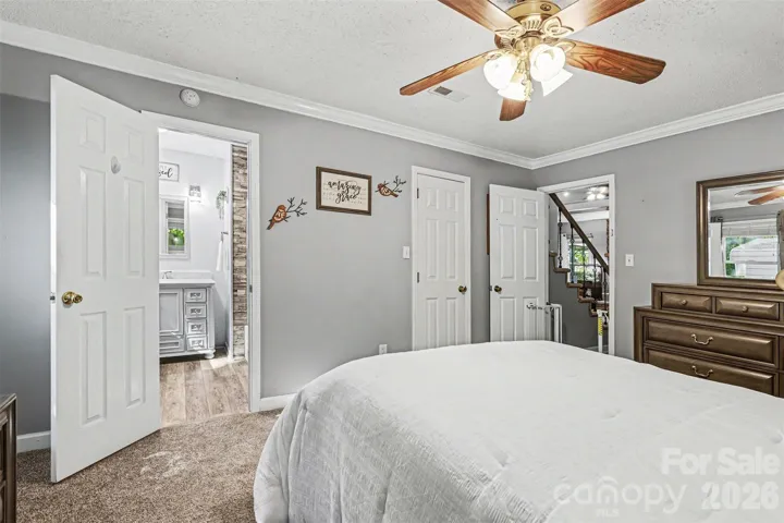 Primary suite on main level