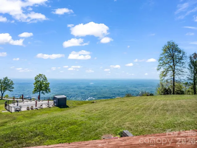 View of the pool from the deck