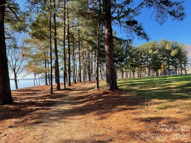 Lakefront section of the walking trail