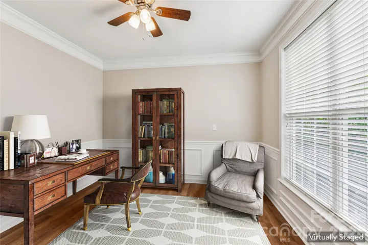 Virtually staged office