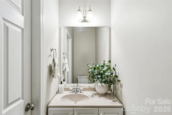 Powder room on main level