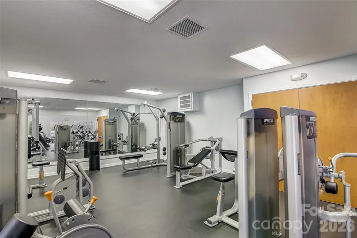 Workout facility in the wellness center available to property owners and guests.
