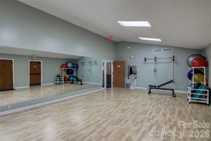 Fitness room in the wellness center.